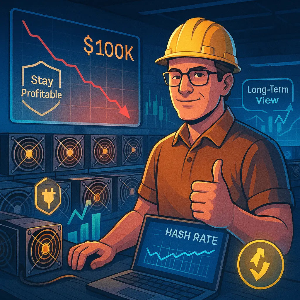 ビットコインは10万ドルを下回る - 鉱夫がパニックに陥らない理由、特にASICの所有者