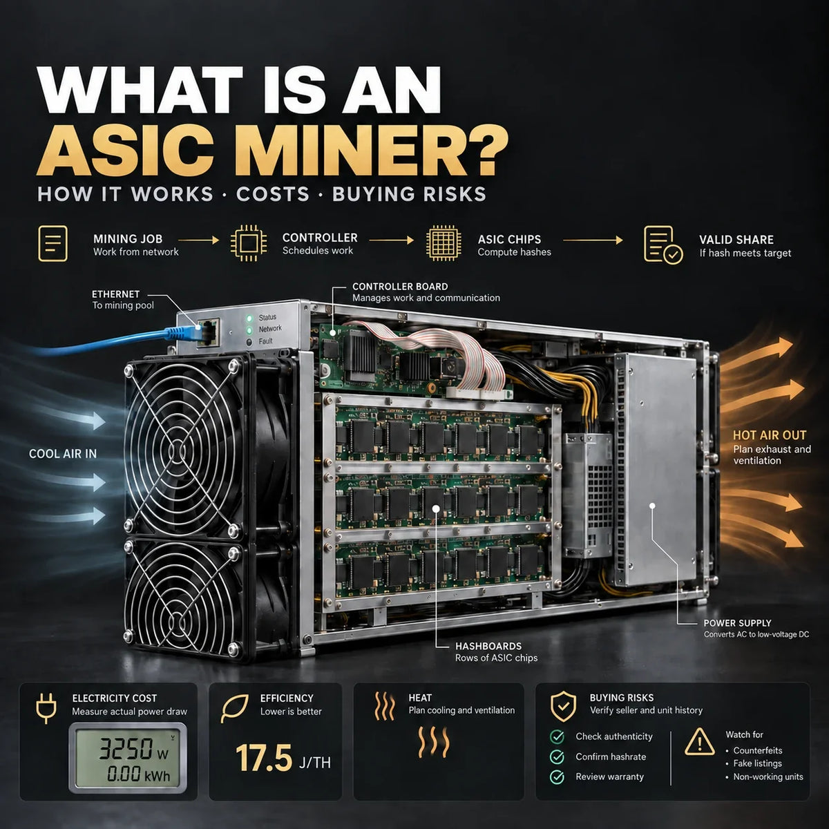 What Is an ASIC Miner? How It Works, Costs, and Buying Risks