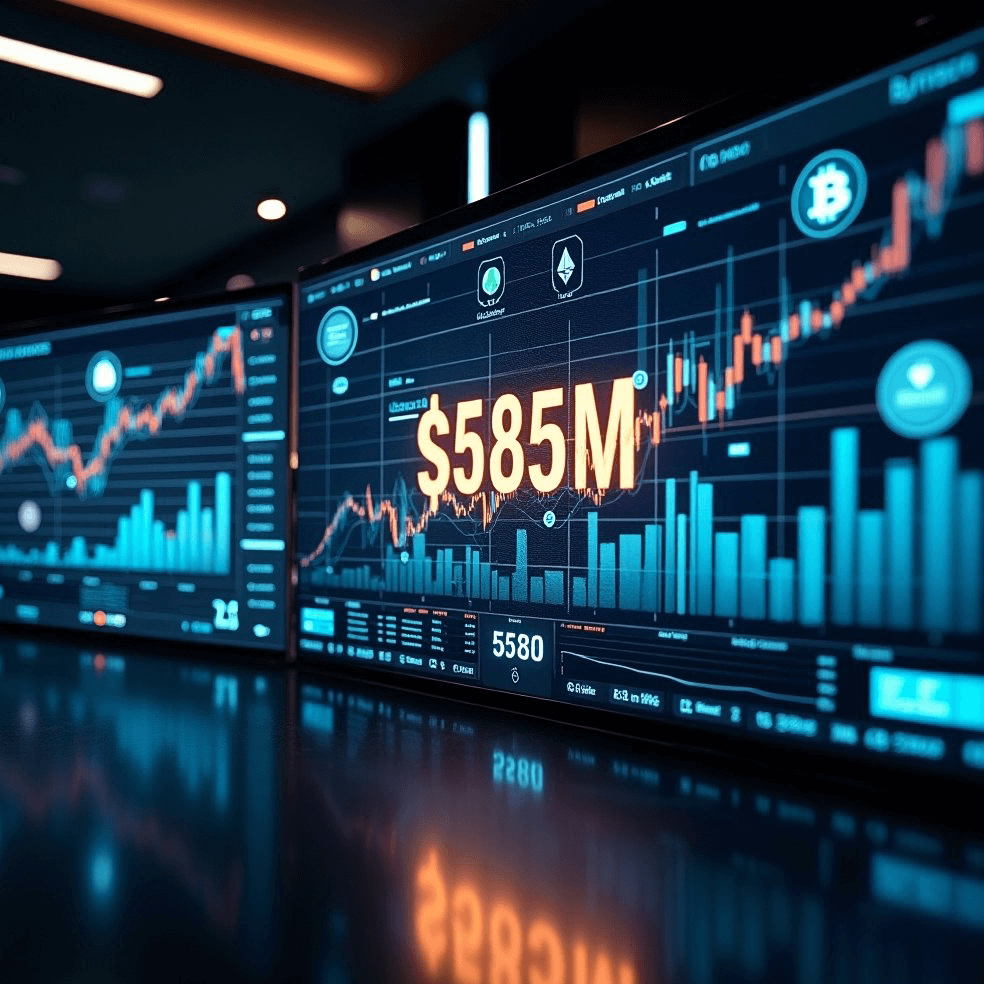 Crypto ETPs receive $585 million in inflows by 2025 — CoinShares