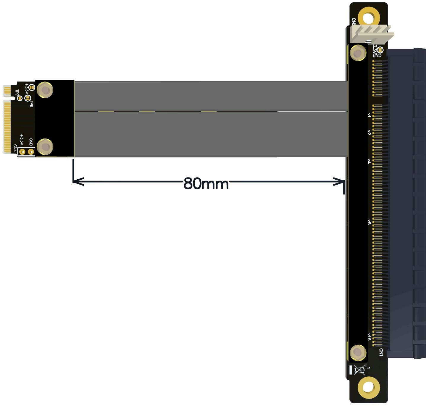 M.2 PCI-E-sovittimeen